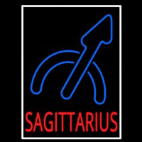 Sagittarius White Border Leuchtreklame