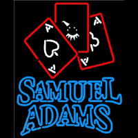 Samuel Adams Ace And Poker Beer Sign Leuchtreklame