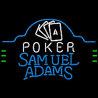 Samuel Adams Poker Ace Cards Beer Sign Leuchtreklame