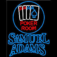 Samuel Adams Poker Room Beer Sign Leuchtreklame