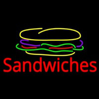 Sandwiches With Sandwich Logo Leuchtreklame