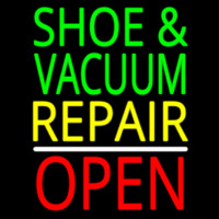 Shoe And Vacuum Repair Open Leuchtreklame