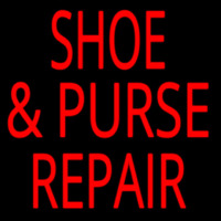 Shoe Purse Repair Leuchtreklame