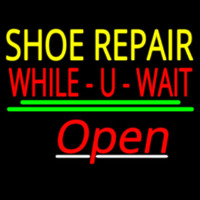 Shoe Repair While You Wait Open Leuchtreklame