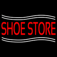 Shoe Store With Line Leuchtreklame