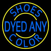 Shoes Dyed And Color With Yellow Border Leuchtreklame