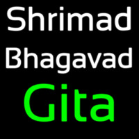 Shrimad Bhagavad Gita Leuchtreklame