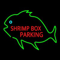 Shrimp Bo  Parking With Green Fish Leuchtreklame