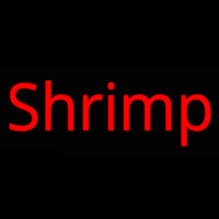 Shrimp Cursive 3 Leuchtreklame