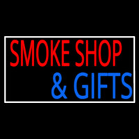 Smoke Shop And Gifts With Border Leuchtreklame