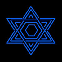 Star Of David Judaism Leuchtreklame