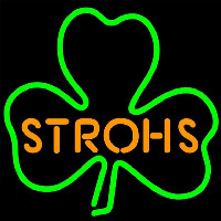 Strohs Green Clover Beer Sign Leuchtreklame