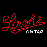 Strohs On Tap Beer Sign Leuchtreklame