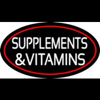 Supplements And Vitamins Leuchtreklame