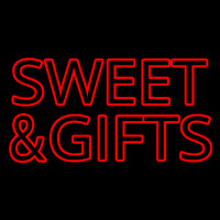 Sweets And Gifts Red Leuchtreklame