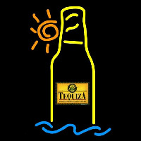 Tequiza Tropical Sun Bottle Beer Sign Leuchtreklame