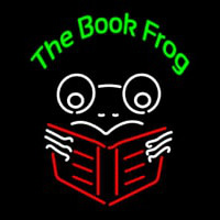 The Book Frog Leuchtreklame