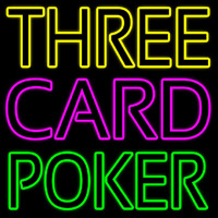 Three Card Poker 2 Leuchtreklame