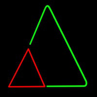 Triangles Leuchtreklame