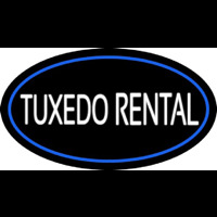 Tu edo Rental Oval Blue Leuchtreklame