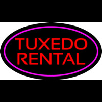 Tu edo Rental Oval Purple Leuchtreklame