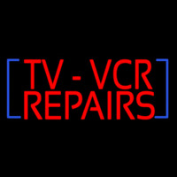 Tv Vcr Repair Leuchtreklame