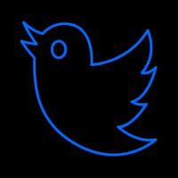 Twitter Bird Logo Leuchtreklame