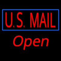 Us Mail Script1 Open Leuchtreklame