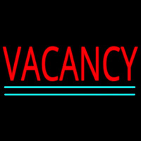 Vacancy With Double Line Leuchtreklame