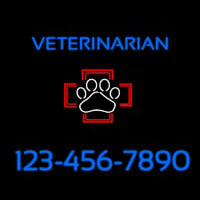 Veterinarian With Phone Number Leuchtreklame