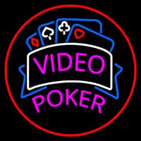 Video Poker 1 Leuchtreklame