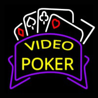 Video Poker Leuchtreklame