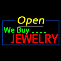 We Buy Jewelry Open Leuchtreklame