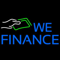 We Finance Note Logo Leuchtreklame