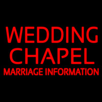 Wedding Chapel Marriage Information Leuchtreklame