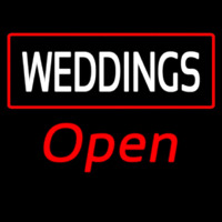 Weddings Open Leuchtreklame