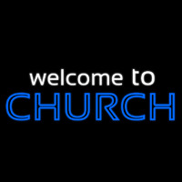 Welcome To Church Leuchtreklame