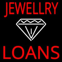 White Diamond Jewelry Loans Leuchtreklame