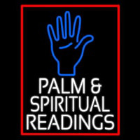 White Palm And Spiritual Readings Leuchtreklame