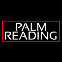 White Palm Reading Red Border Leuchtreklame