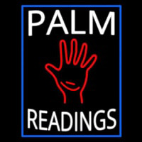 White Palm Readings With Palm Leuchtreklame