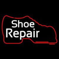 White Shoe Repair With Shoe Leuchtreklame