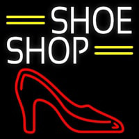 White Shoe Shop Leuchtreklame