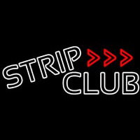 White Strip Club Leuchtreklame