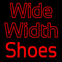 Wide Width Shoes Leuchtreklame