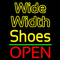 Wide Width Shoes Open Leuchtreklame