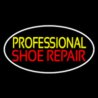 Yellow Professional Red Shoe Repair Leuchtreklame