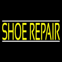 Yellow Shoe Repair Block Leuchtreklame