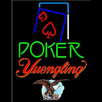 Yuengling Green Poker Red Heart Beer Sign Leuchtreklame