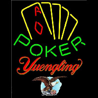 Yuengling Poker Yellow Beer Sign Leuchtreklame